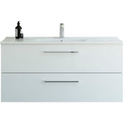 Dansani 121 cm møbelpk. Mido 2sk. vask AMBER, hvid hgl