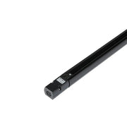 V-Tac 2 meter skinneskinne til skinnespots - Sort, 3-faset, inklusive tilslutning og endeprop, 230V