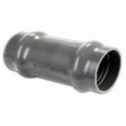 Kaczmarek 110 mm PVC-trykskydemuffe, PN10, grå, spildevand