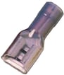 Fuld isoleret spademuffe blå 6,3x0,8  1,5-2,5mm2