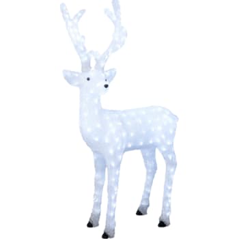 Konstsmide Ren i akryl 184 hvide LED, 130 cm.