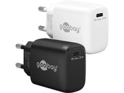 USB-C PD netadapter - 1xUSB-C, 5V/9V, 25W/3A, Sort