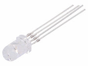 5mm LED - Trefarve, RØD/GRØN/GUL, vandklar (30°)