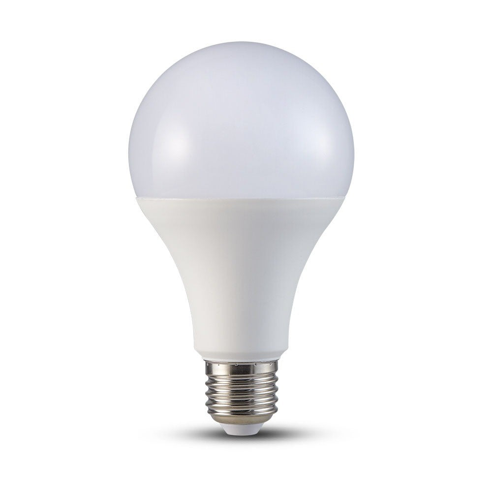 A80 LED Pære 18W E27 - 3000K, 2000lm, RA80 - Energibesparende og kraftfuld lyskilde med E27 fatning til behagelig belysning ved 3000K.