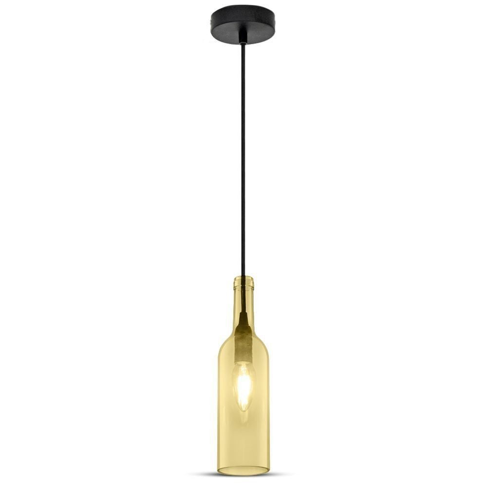 V-Tac Ravfarvet Flaske Pendellampe (E14, Max 60W) - 5 års garanti