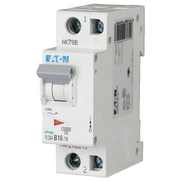 Automatsikring 16A 1P+N C 1,5M 6kA