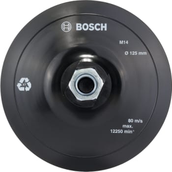 Bosch gummibagskive til GWS, velcro, 125 mm