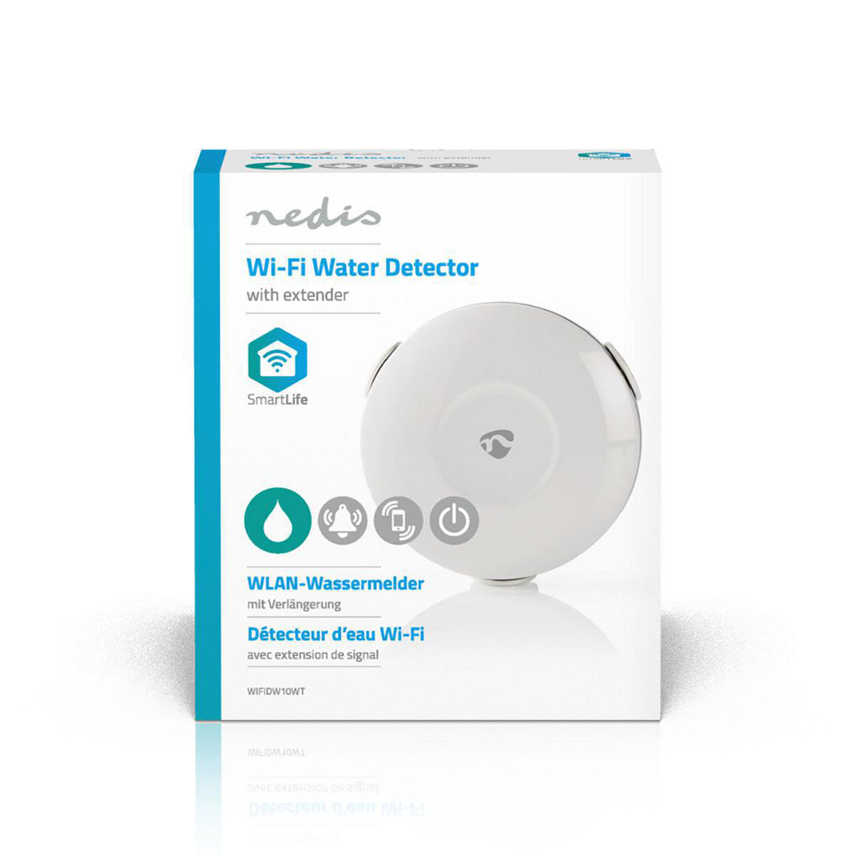 Wi-Fi Smart vandlækagedetektor - Batteridrevet