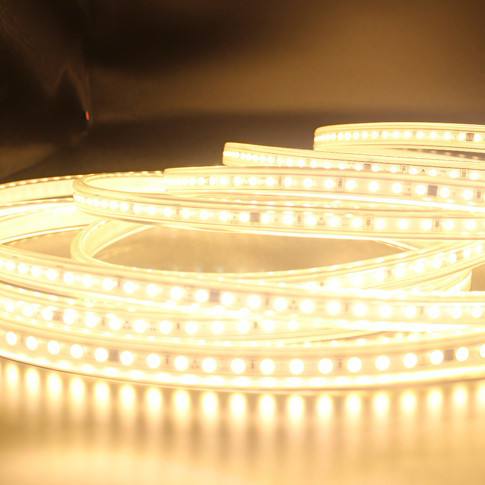 5 meter LED strip med høj farvegengivelseskvalitet X2 RA98 - 230V, IP67, 1000lm/m, 12W/m, kan klippes for hver 10cm
