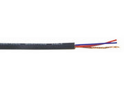 Mikrofonledning - 2 x 0,22mm² CU, Ø5,5mm Sort (metervare)