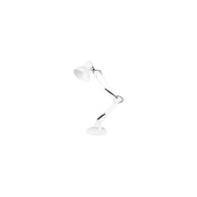 Arkitektlampe Hvid bordlampe med 1,1m ledning - E27 fatning, max 60W (lys ikke inkluderet)