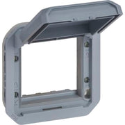 PLEXO 55  IP55 Mosaic adaptor 2 modul grå, gråt klaplåg