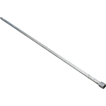 14 mm x 1300 mm spindel, firkant stål med 14 mm. hul