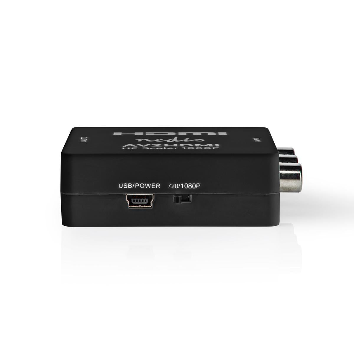 HDMI konverter - Analog AV til HDMI, Sort