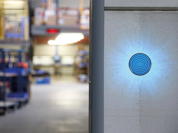 LED blinklys - 12Vdc, Ø100mm, IP20, Blå