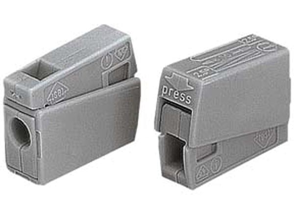 BELYSNINGSKLEMME 2,5MM2 GRÅ