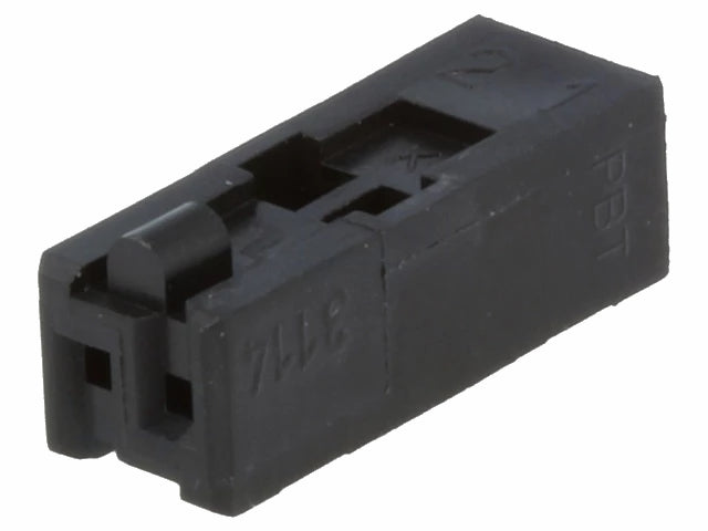 Ledning-til-print stikhus - Minimodul, 1x2pol (2,5mm)