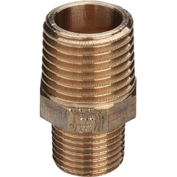 1/2 x 1/4" Rødgods Silicium Bronze reduktionsnippel