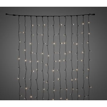 Konstsmide Gardinlyskæde 31V 208 varm hvid LED