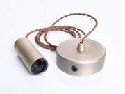 DIOLAMP pendelophæng E27 antik messing m/baldakin