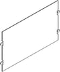 Tabula afskærmningsplade lodret 2X2M