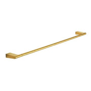 Håndklædestang, enkelt, 810 mm, børstet messing