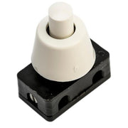 Kipafbryder 8mm hvid uden krave.