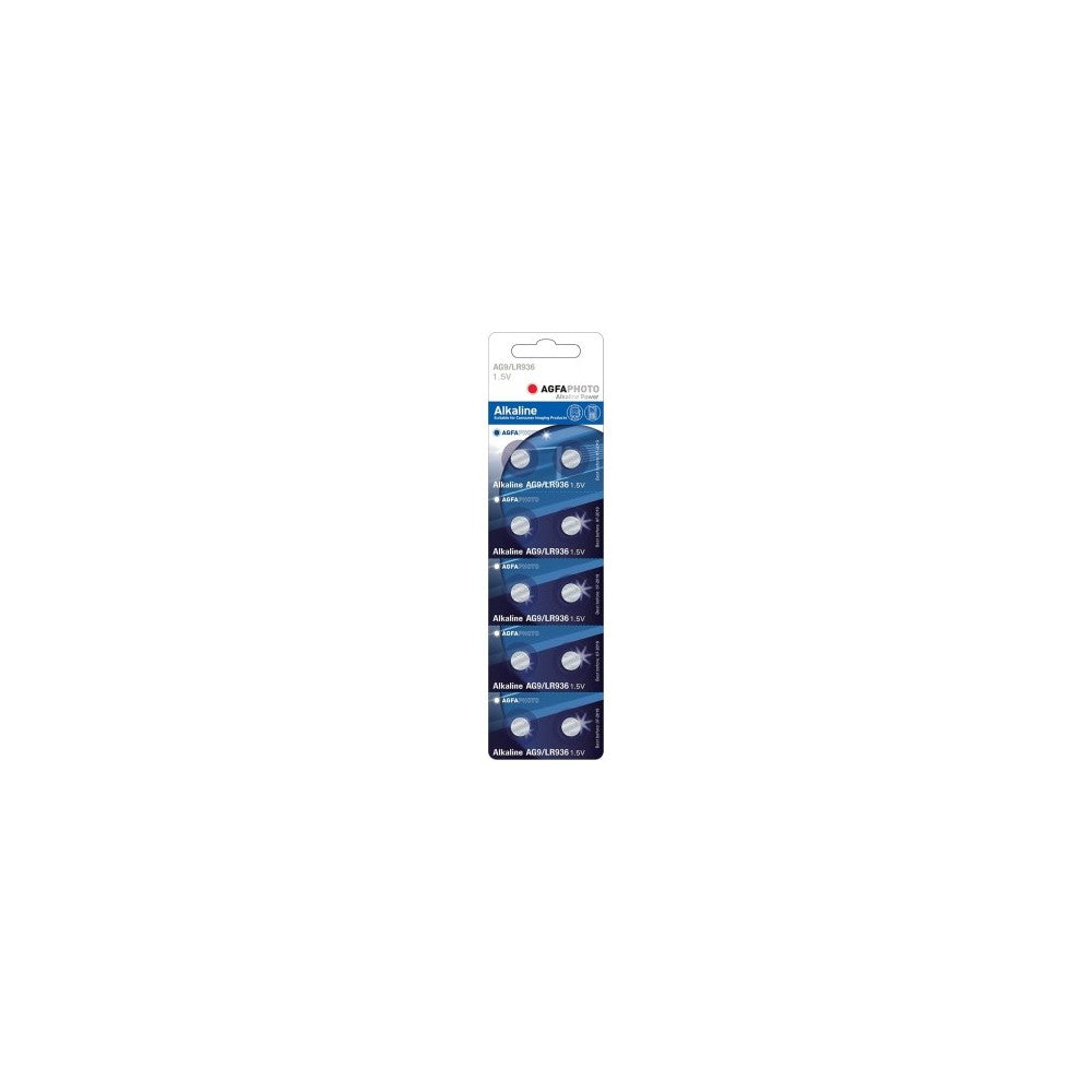 AG9 10-pak AgfaPhoto alkaline knapcellebatteri - 1,5V