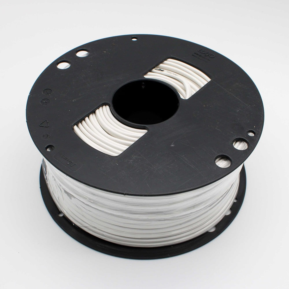 Hvid lampeledning 2x0,75 mm² - 100 meter