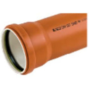 Kaczmarek 110 x 1000 mm PP-kloakrør m/muffe, kl. N SN4, EN 13476