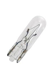 T5 autolampe - 12V / 100mA / 1,2W 5x20mm, W2x4,6d sokkel