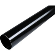 Plastmo Sort Stål nedløbsrør Ø75 mm 3m