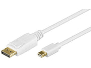 Mini DisplayPort til DisplayPort adapterkabel 1.2, Hvid (1m)