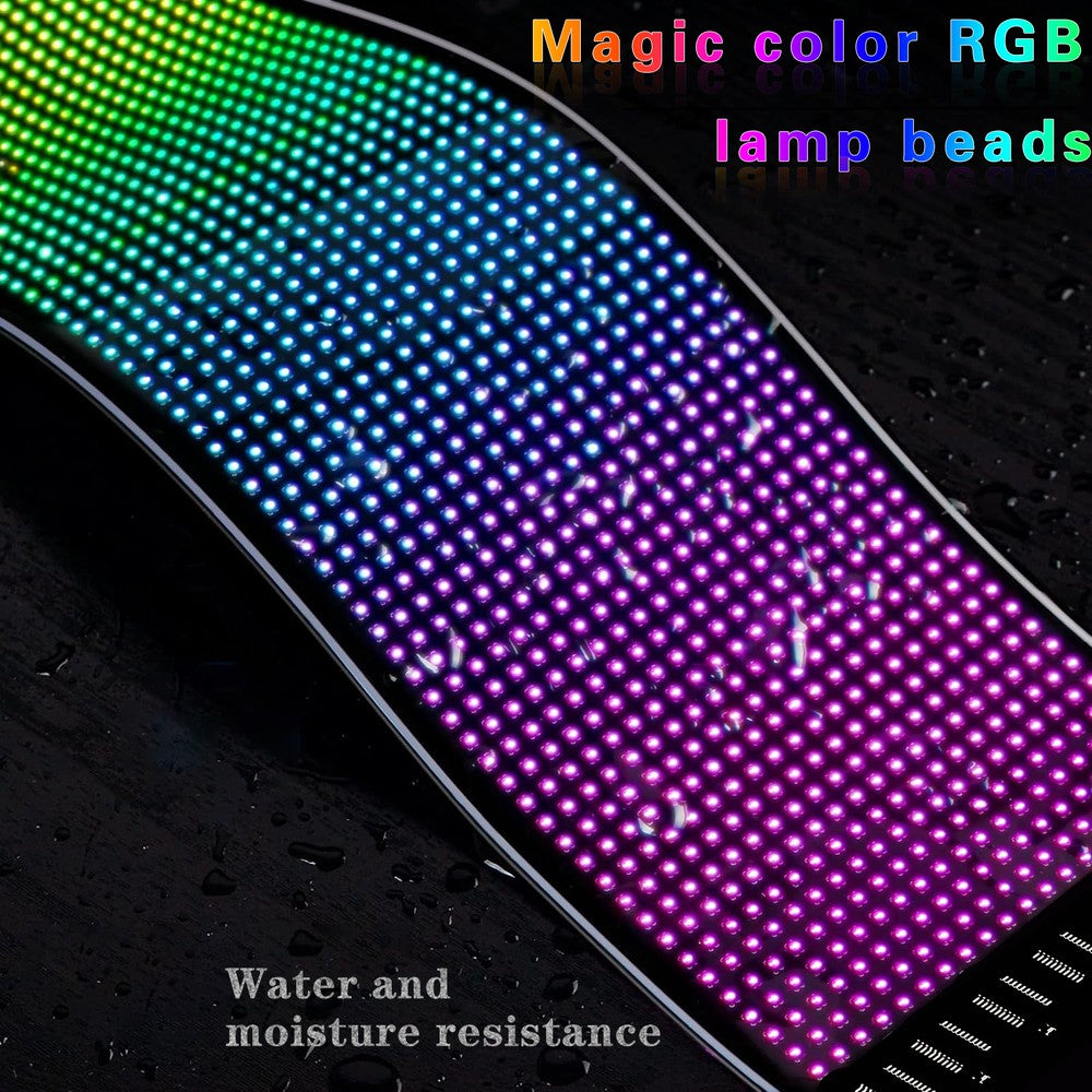 Pixel matrix panel 32x128 med Bluetooth og 5V USB-tilslutning til lyskunst og kreative projekter