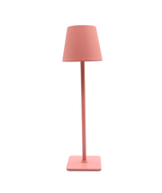 Opladelig LED bordlampe, Pink, touch dæmpbar