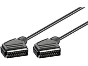 SCART kabel - SCART han til SCART han, fuld skærmet (2m)