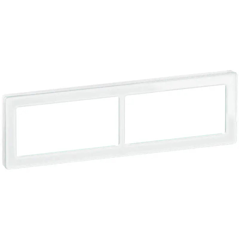 LK Fuga ramme PURE 66 glas 2x2m vandret - hvid