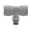 T-Stykke med gevind i midten Push-in fitting Ø8 G1/8 BSPP AISI316L CE1935/2004 -NSF godkendt - FOOD