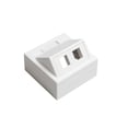 Vægboks Leviton 2 X keystone hvid