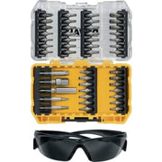 DEWALT bitssæt, TORX, 47 dele samt sikkerhedsbriller