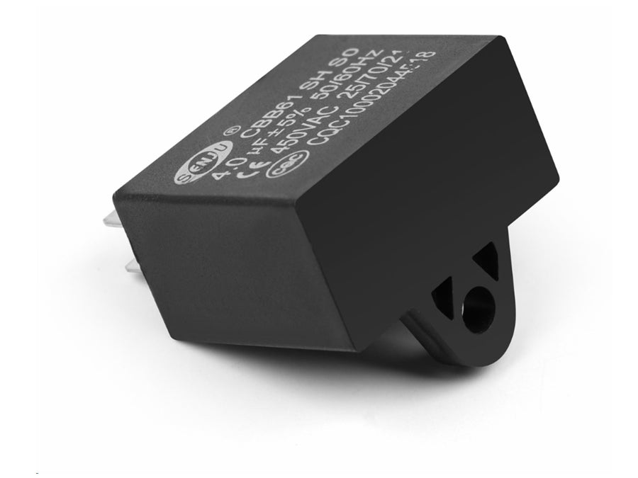 CBB61 motor kondensator - 2uF 450V, ±5%, spadestik, flange