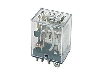 JQX-13F Heavy duty relæ - 12VDC / 10A, 2 x skifte (DPDT)