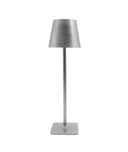 Opladelig LED bordlampe, Sølv, touch dæmpbar