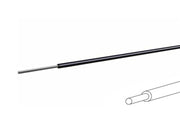Monteringsledning - 0,2mm² massiv fortinnet CU, Sort (100m)