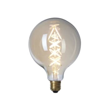 Pære LED 6W Globe Gyldent Glas Ø125 Zig Zag