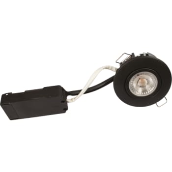 Luna Low profile Downlight ISO Mat Sort 2700K 350lm 6,2W Dæmpbar IP44