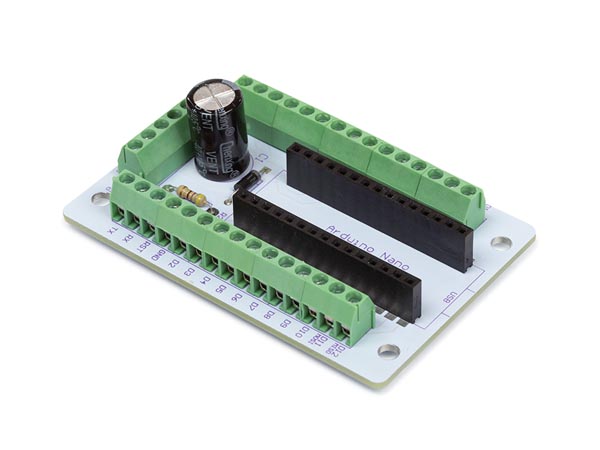 Arduino Nano skrueterminal adapter