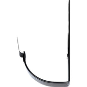 Plastmo konsoljern - halvrund 14"sort