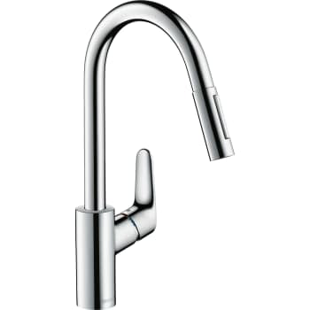 Hansgrohe Focus M41 køkkenarmatur 240 m/udtræk, rustfri stål finish