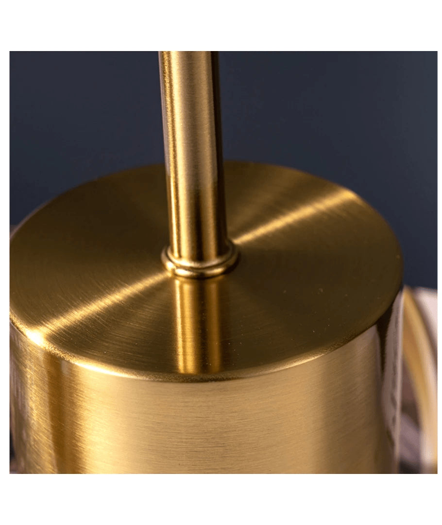 Opladelig LED bordlampe, Guld, touch dæmpbar